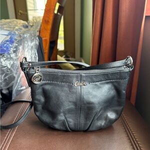 Coach Black Leather Crossbody Bag